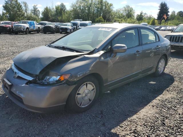 HONDA CIVIC HYBR 2008 gray  hybrid engine JHMFA36228S025871 photo #1