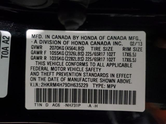 VIN 2HKRM4H79DH635229 2013 Honda CR-V, Exl no.13