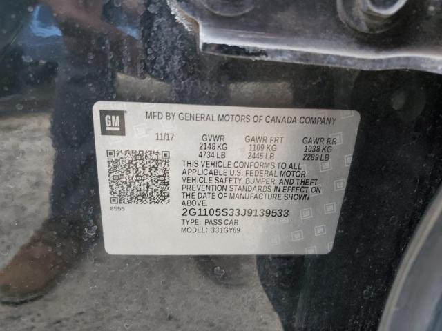 2018 CHEVROLET IMPALA LT - 2G1105S33J9139533