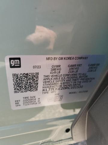 2024 CHEVROLET TRAX KL77LKE20RC101530  66470134