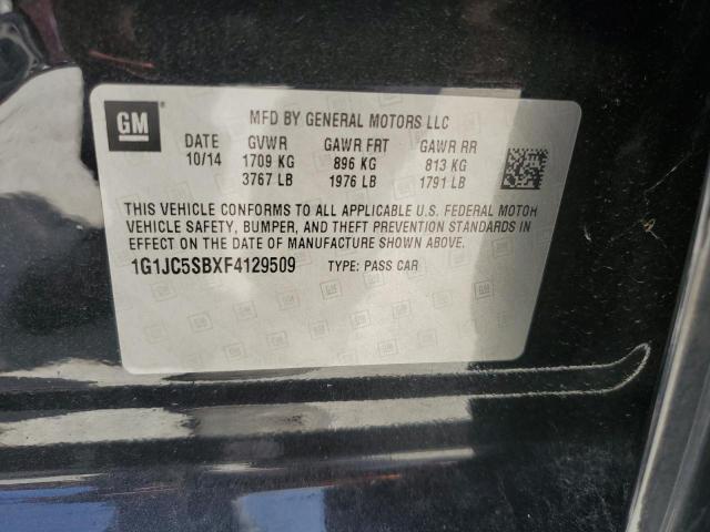 2015 CHEVROLET SONIC LT - 1G1JC5SBXF4129509