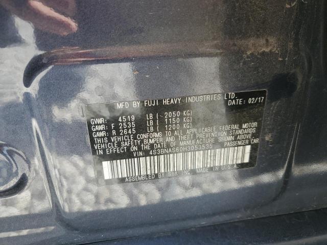 2017 SUBARU LEGACY SPO 4S3BNAS60H3053535