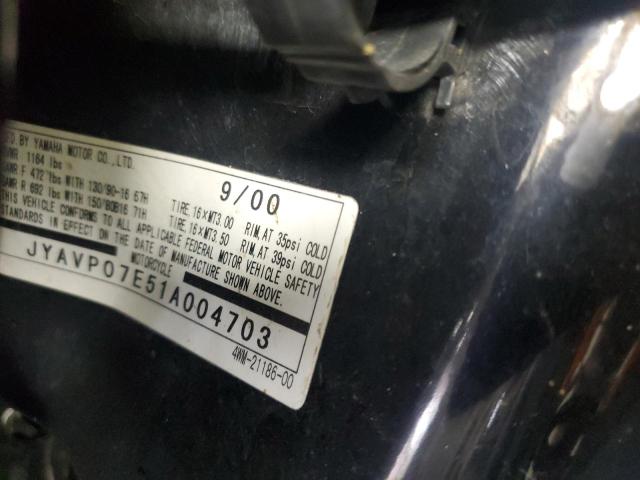2001 YAMAHA XV1600 ATL - JYAVP07E51A004703
