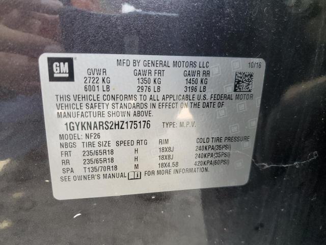 2017 CADILLAC XT5 - 1GYKNARS2HZ175176