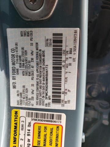 2021 FORD BRONCO SPO - 3FMCR9D99MRB06173