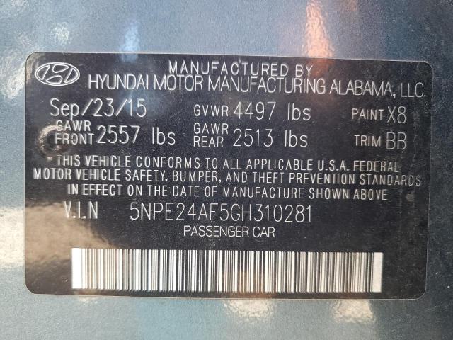 2016 HYUNDAI SONATA SE - 5NPE24AF5GH310281