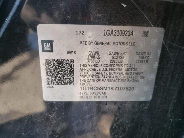 1G1BC5SM1K7107820 2019 CHEVROLET CRUZE