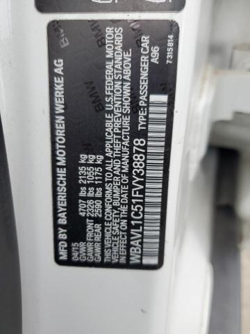 2015 BMW X1 XDRIVE2 - WBAVL1C51FVY38878