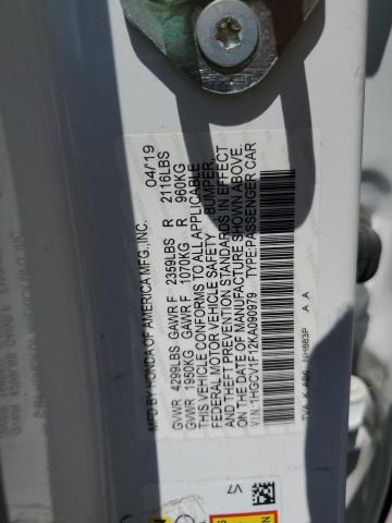 2019 HONDA ACCORD LX - 1HGCV1F12KA090979
