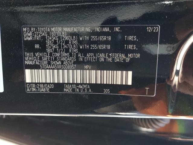 2024 TOYOTA GRAND HIGH - 5TDAAAA5XRS008957