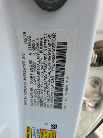 2018 HONDA ACCORD EXL - 1HGCV1F51JA113346