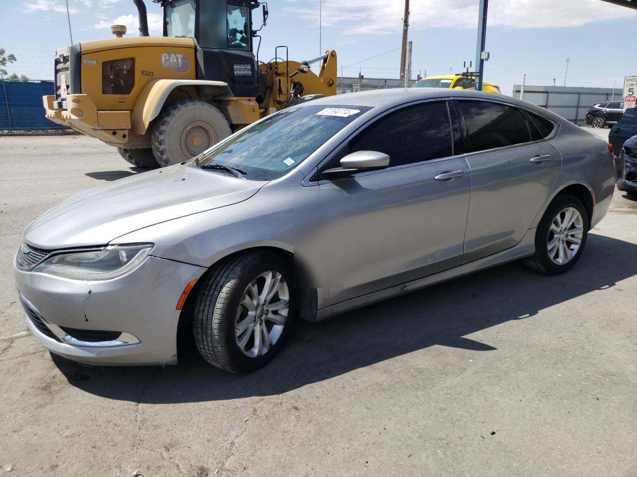 CHRYSLER 200 LIMITE 2015 silver sedan 4d gas 1C3CCCAB2FN732765 photo #1