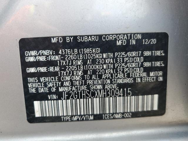 2021 SUBARU CROSSTREK - JF2GTHSCXMH309415