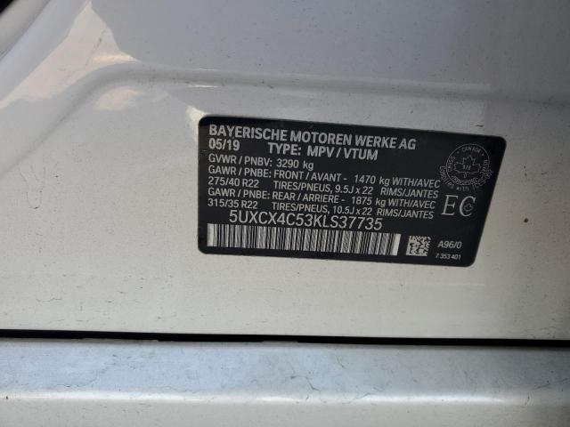 2019 BMW X7 XDRIVE5 - 5UXCX4C53KLS37735