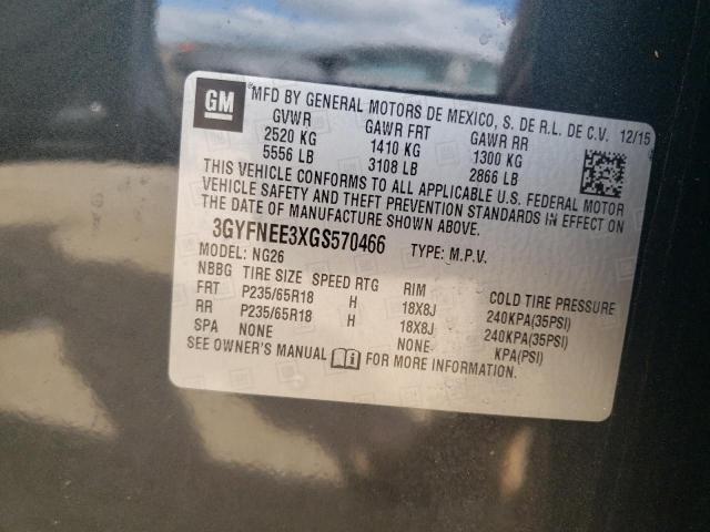 2016 CADILLAC SRX LUXURY - 3GYFNEE3XGS570466