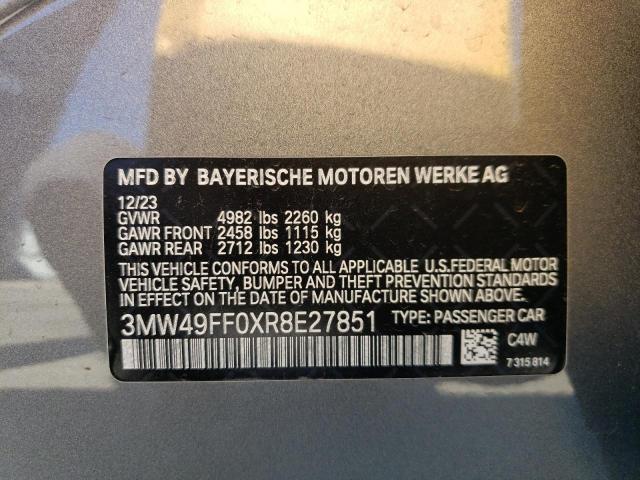 2024 BMW M340XI 3MW49FF0XR8E27851  67093374