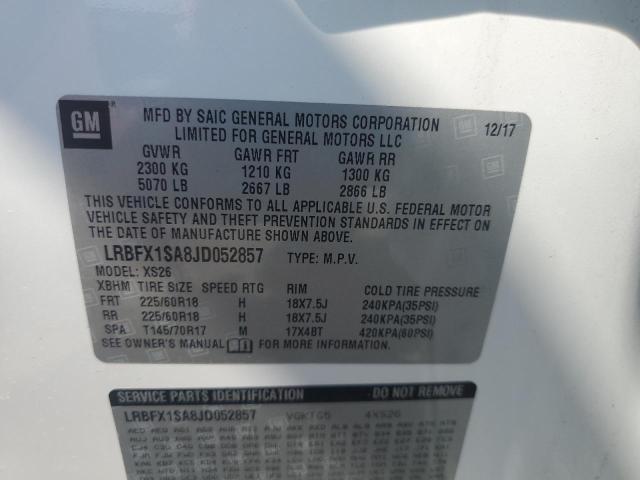 2018 BUICK ENVISION E - LRBFX1SA8JD052857