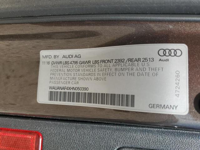 VIN WAUANAF4XHN050390 2017 Audi A4, Premium no.12