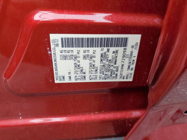 VIN 5N1BT3CB4NC729098 2022 NISSAN ROGUE no.14