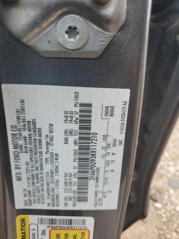 VIN 3FA6P0D93KR117210 2019 Ford Fusion, Titanium no.12