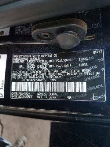 2017 TOYOTA 4RUNNER SR - JTEBU5JR5H5418572