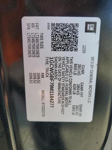 2021 CHEVROLET EXPRESS G2 - 1GCWGBF79M1184277