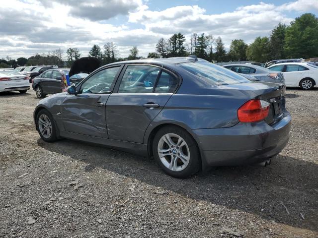 BMW 328 I 2008 gray sedan 4d gas WBAVA37588NL51224 photo #3