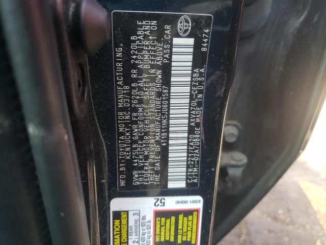 VIN 4T1B11HK5JU601587 2018 Toyota Camry, L no.12