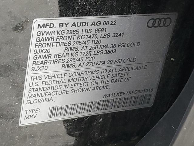 VIN WA1LXBF7XPD001016 2023 Audi Q7, Premium Plus no.13