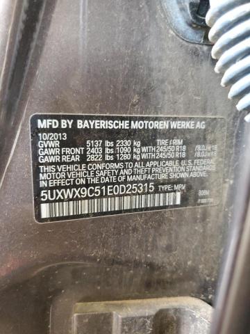 VIN 5UXWX9C51E0D25315 2014 BMW X3, Xdrive28I no.12