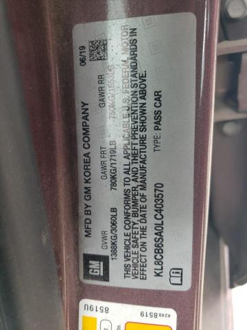 2020 CHEVROLET SPARK LS - KL8CB6SA0LC403570