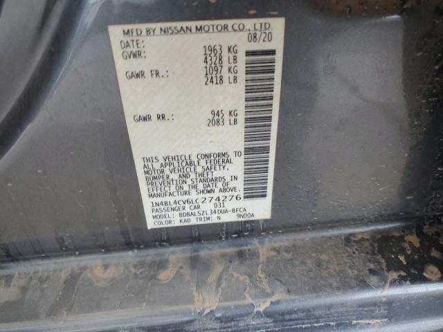 2020 NISSAN ALTIMA SR - 1N4BL4CV6LC274276