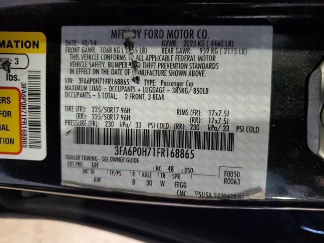 VIN 3FA6P0H71FR168865 2015 Ford Fusion, SE no.12