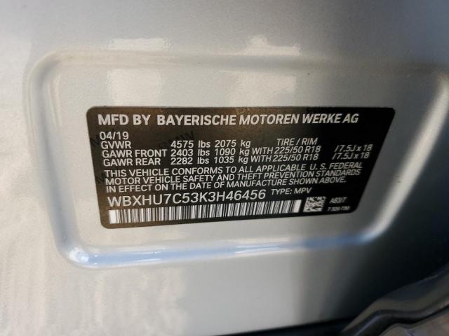 VIN WBXHU7C53K3H46456 2019 BMW X1, Sdrive28I no.13