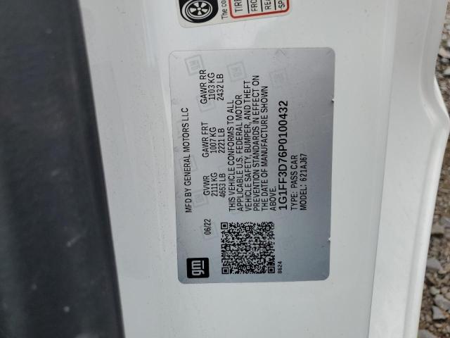 2023 CHEVROLET CAMARO LT1 - 1G1FF3D76P0100432