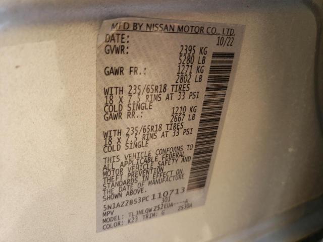 2023 NISSAN MURANO SV - 5N1AZ2BS3PC110713