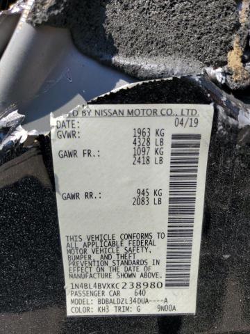 2019 NISSAN ALTIMA S - 1N4BL4BVXKC238980