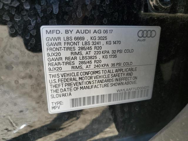 VIN WA1LAAF71JD004311 2018 Audi Q7, Premium Plus no.12