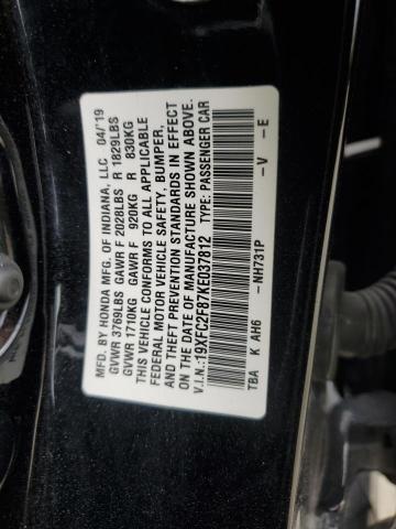 2019 HONDA CIVIC SPOR - 19XFC2F87KE037812