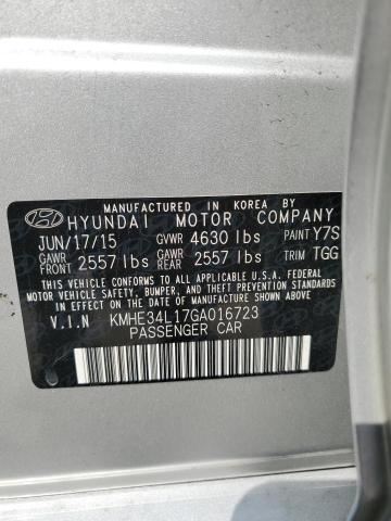 2016 HYUNDAI SONATA HYB - KMHE34L17GA016723
