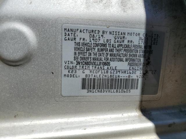 2020 NISSAN VERSA S 3N1CN8DVXLL810605
