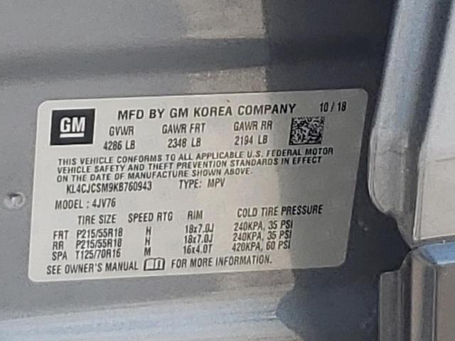 2019 BUICK ENCORE ESS - KL4CJCSM9KB760943