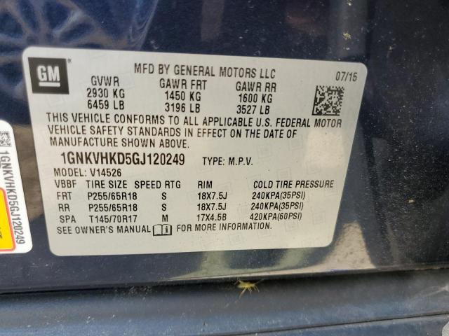 2016 CHEVROLET TRAVERSE L - 1GNKVHKD5GJ120249