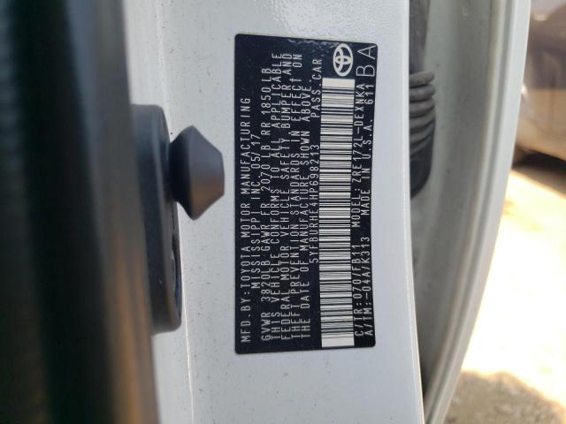 2017 TOYOTA COROLLA L - 5YFBURHE4HP698213