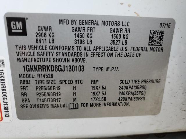 2016 GMC ACADIA SLT - 1GKKRRKD6GJ130103