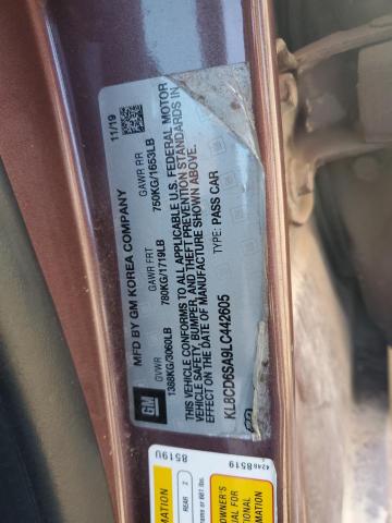 2020 CHEVROLET SPARK 1LT - KL8CD6SA9LC442605