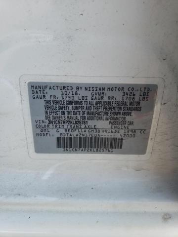 2019 NISSAN VERSA S - 3N1CN7AP2KL825761