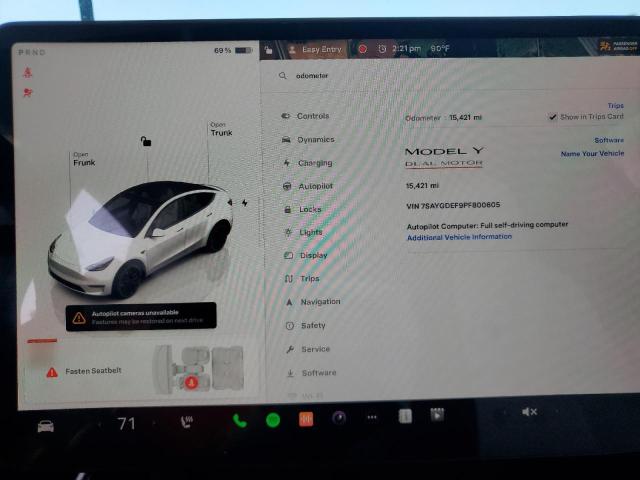 2023 TESLA MODEL Y - 7SAYGDEF9PF800605