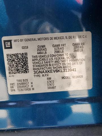 2019 CHEVROLET EQUINOX LT - 3GNAXKEV6KL313941