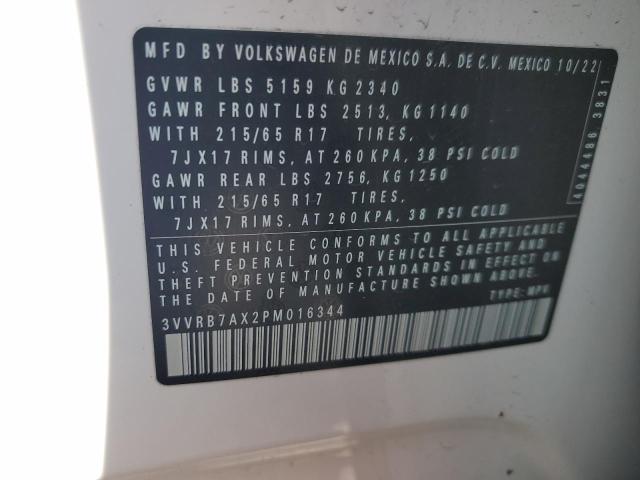 2023 VOLKSWAGEN TIGUAN S - 3VVRB7AX2PM016344